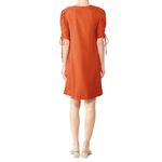 See By Chloe SEE BY CHLOÉ Ruched Sleeve Mini Shift Dress in Pepper Red. Size 38 or US 6 Photo 1