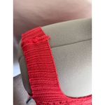 Y2K Jolie & Joy Knit Crochet Crop Womens Tank Top Sz 2X Coral Coquette Festival Orange Photo 5