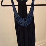 Twentyone Royal Blue With Sequins Sleeveless Halter Size S Womens Tank Photo 0