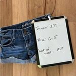 Red Camel Denim Jean Shorts XS Stretchy  Womens Size 1 Low Rise Photo 1