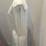 Symphony BRIDE white fringe maxi. Size Small Photo 2