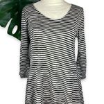 Anthropologie W5 Striped Hi-Lo Peplum-Back Exposed Zip Knit Top Photo 1