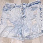 Time And Tru  distressed denim shorts high rise size 12 Photo 1