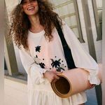 Free People Movement NWT  Spring Forward Tunic In Pastel Peach Combo Photo 0