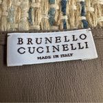 Brunello Cucinelli Taupe Silk Blend Tank Size Medium Layering Top Light Brown Photo 8