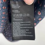 H & M Womens Long Sleeve Navy Blue Abstract Cottage Core Knee Length Dress 4 Photo 2