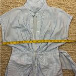 DO+BE  Light Blue and White Striped Top Size Medium. A13 Photo 10