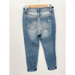 Kancan Katherine High Rise Distressed Mom Jeans Stretch Cotton Blend Women‎ 7/27 Blue Photo 1