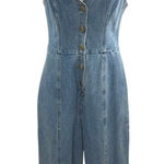 Etiquette Blue Denim Sleeveless V Photo 0