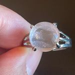 Round clear quart S925 silver ring size 8.5 Photo 4