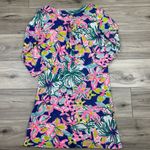 Lilly Pulitzer Lilly Pulitzer Amberly Swing Iris Blue Casa Azul T-Shirt Shift Swing Dress Sz M Photo 2