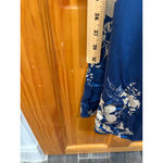 Reformation Gloriana Floral Silk Midi Dress Cyanotype Blue Size 2 flaw Photo 10