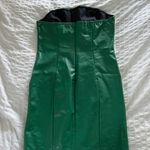 Princess Polly Green Leather Dress Photo 2