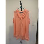 Avenue (F-169) Shorts sleeves womens blouse size 18/20 orange color Photo 1