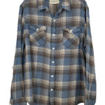 Denim & Supply Ralph Lauren Ralph Lauren Denim & Supply Plaid Button Down Shirt Blue Brown Gauzy Size L Photo 0