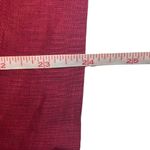 Rena Rowan Vintage Burgundy 100% Linen Ladder Crochet Button Down Blouse Sz 14 Photo 7