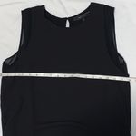 BCBGMAXAZRIA Asymmetrical High Low Chiffon Layered Dress Black Small Photo 4