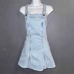 American Eagle AE  New w Tags Women’s Denim Blue Overall Mini Cotton Dress Small Photo 2