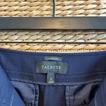 Talbots Signature Slim Leg Mid-Rise Navy Woven Career Dress Pant Trouser, 12 Photo 6
