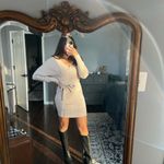 Elegant Cream Sweater Dress Size M Photo 1