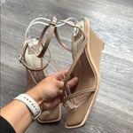 Dolce Vita Women's Beige Strappy Sandals Tan Leather Wedges Casual Size 10 Photo 1