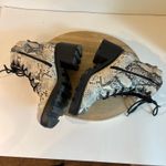 Madden Girl  Dillan Snake Skin Heeled Combat Lace Up Boots Size 10 Photo 4