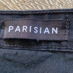 Parisian EUC  6 Button Down Black Mini Skirt Vintage Vibes Size 8 Preppy Skater Photo 2