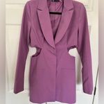 ZARA Lilac Purple  “Favorite Woman” Cut Out Blazer Dress Size M Photo 0