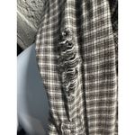 American Eagle Cropped Hooded Flannel Shirt Plaid Size Medium M Photo 7