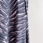Torrid Dark Grey & Pink Zebra Hacci Mock Neck Trapeze Dress, Size 1X Photo 7