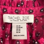 Rachel Zoe  Designer Pink Print Pleated Sleeveless Blouse Sz M Photo 8