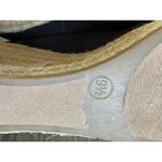 Merona Espadrille Wedge Heel Shoes Black Canvas Women's Size 9.5 Photo 6