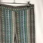 Jessica Simpson Cameren Blue & Brown Printed Pull On Pants XXL Photo 3
