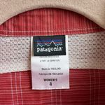 Patagonia  red plaid Women’s Long-Sleeved zippered pockets Shirt Size 4 Photo 2