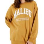 Rebellious One  Malibu California Crewneck Sweatshirt Oversized Small Photo 0