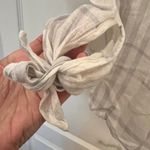 Rails  S Lauren White Coin Plaid Off-Shoulder Shirt Photo 5