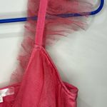 Love Shack Fancy Pink Tulle Ruffled ZoRina Lace Trim Mesh Mesh Dress 00 Photo 5