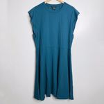 City Chic NWT ‎ Frill Shoulder Dress In Teal Size L (20) Photo 1