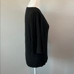 Cato  Drapey Elbow Bell Sleeve VNeck TShirt Black Size XS Photo 1