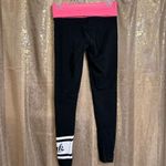 PINK - Victoria's Secret  Y2K Foldover Yoga Pink Black White Leggings XS Photo 1