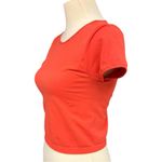Free People  Vibrant Orange Crop Top Photo 3