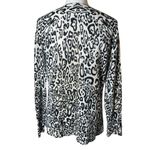 White + Warren Cashmere Leopard Print V Photo 2