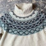 Valerie Stevens Women's Cream and Gray Turtleneck Sweater Photo 0