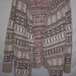 Aeropostale  M Tan Berry Knit Cardigan Sweater Photo 0