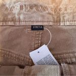 American Eagle  low rise mini corduroy skirt tan size 8 NWT Stretch pockets micro Photo 5