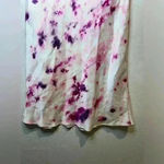 Bardot Women's White Pink Satin Pencil Midi High Rise Waist Skirt Size 4 Photo 3