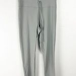 l*space L* Active Green Knit High Rise Drawstring Waist Leggings, Size Medium Photo 0