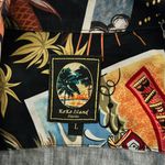 Koko Island Hawaiian Postcard Travel Vacation Button Up Shirt Size L Photo 2