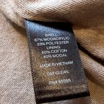 EXPRESS faux fur open front vest tan brown medium large pockets Photo 4