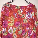 Sara Michelle Women’s 70s Boho Retro Floral Print Multicolor Flare Sleeve Blouse Orange Size XL Photo 7